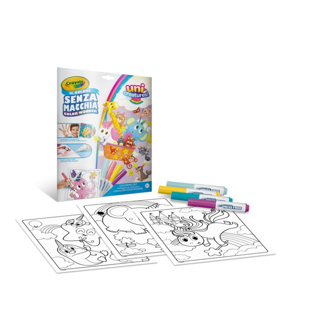 Color Wonder Coloring  Set - Unicreatures confezione con contenuto