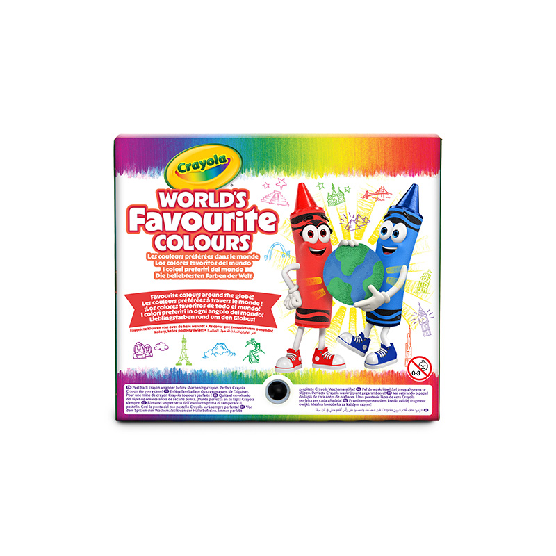 World's Favoutire Colours - 64 pastelli a cera