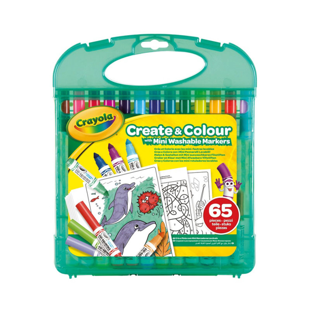 Set Valigetta Mini Pennarelli Lavabili vista frontale
