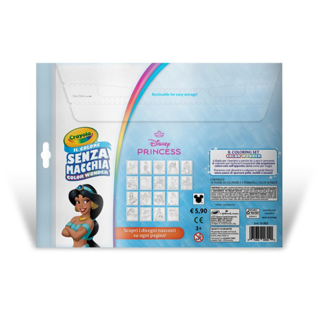 Color Wonder Coloring Set Disney -  Disney Principesse vista posteriore