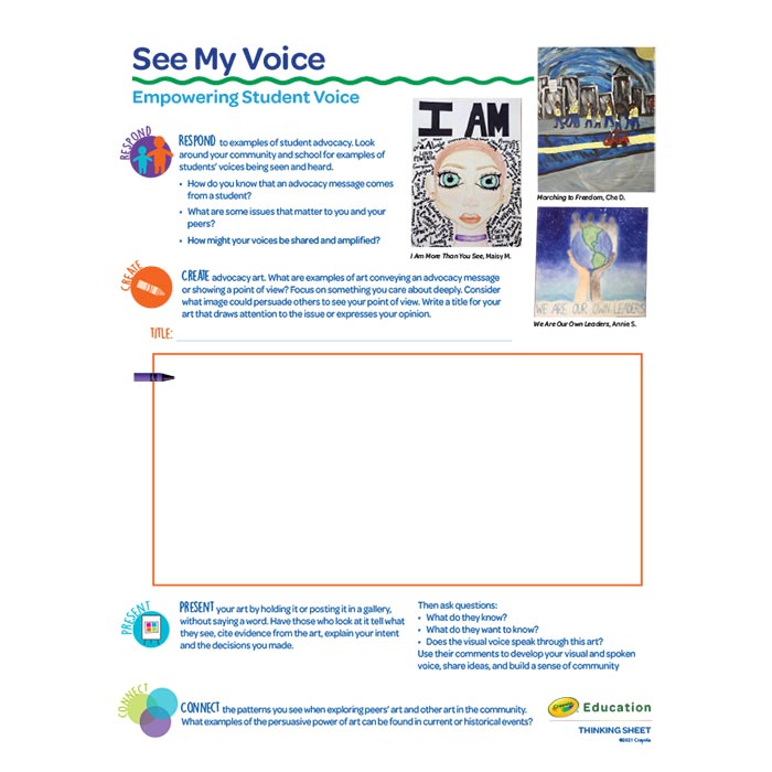 Crayola TS_Empowering Student Voice_See My Voice_final