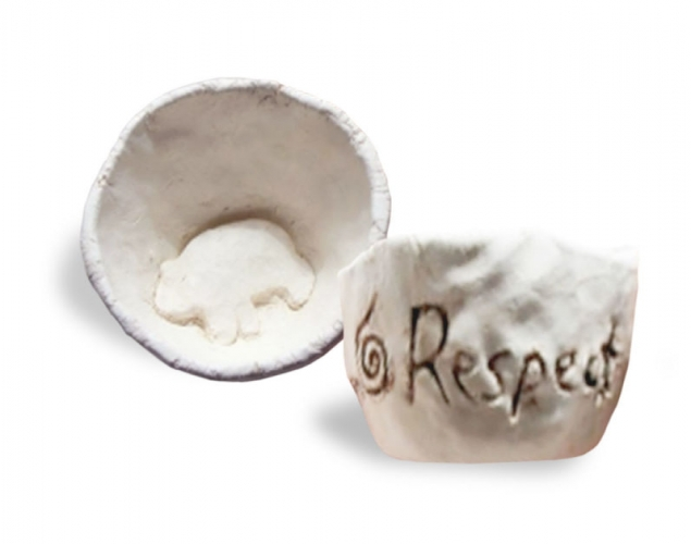 Seven Grandfather Teachings - Clay, Texture