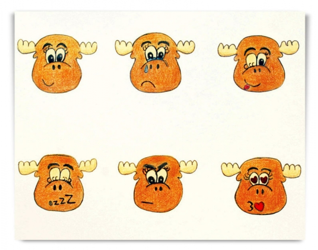 Canadian Animal Emoji   Chinese Artist Yue Minjun, Expression