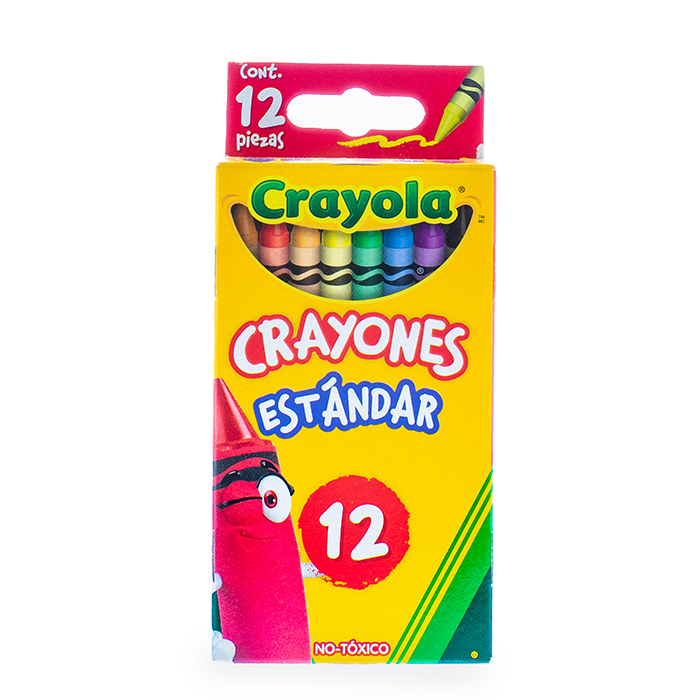 12 Crayones Estandar Front