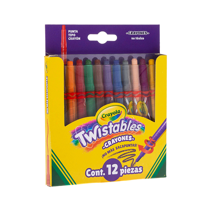 12 Mini Crayones Twistables Left side