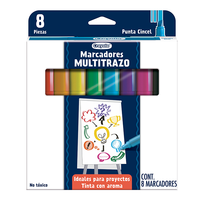 8 Marcadores Multitrazo Front