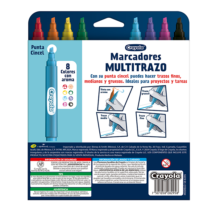 8 Marcadores Multitrazo Back