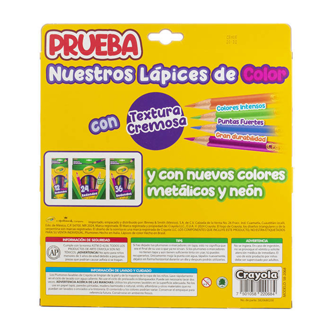 20 Super tips + 4 Lpices de color Back view