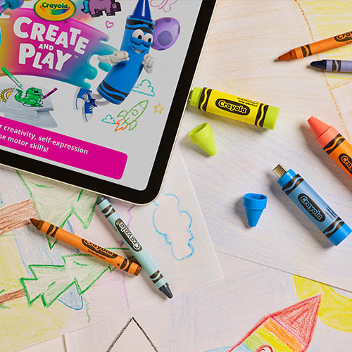 Sandish Crayon USB saving art form Create and Play app.
