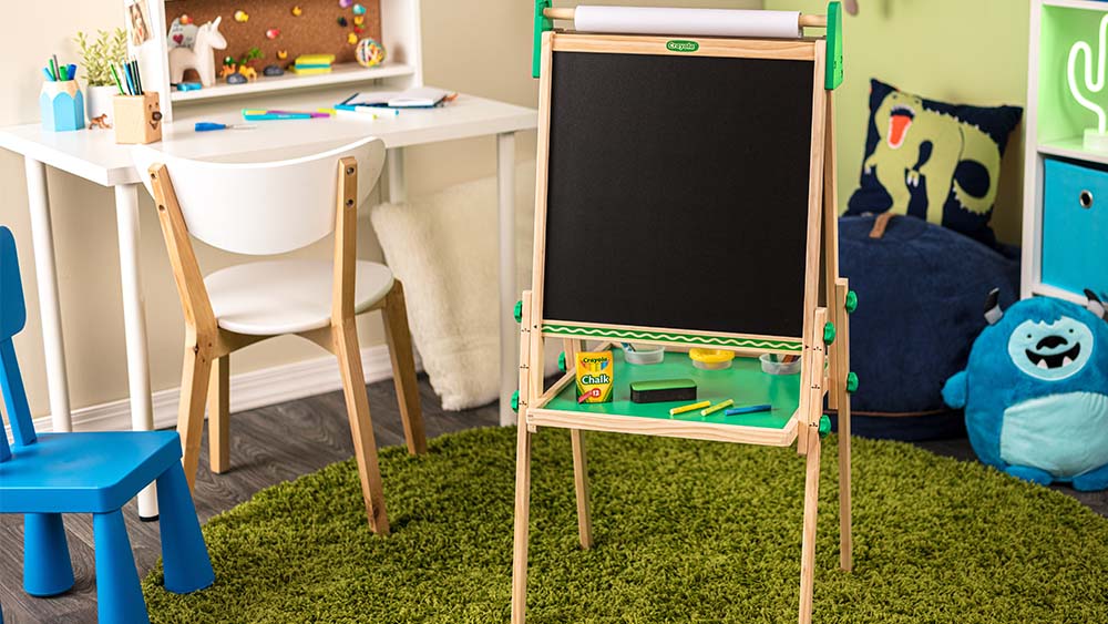 Easel in child's art room.
