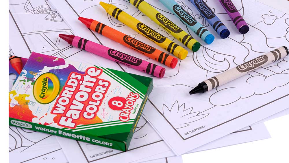 world's favorite colors crayons and coloring pages.