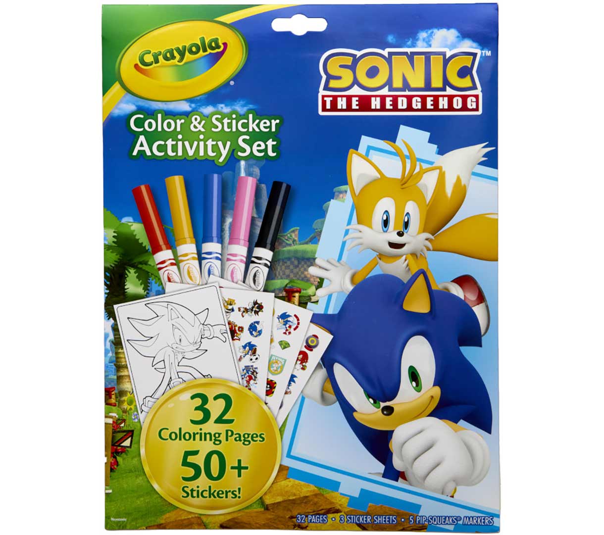Sonic the Hedgehog Color and Sticker Activity Set front view
