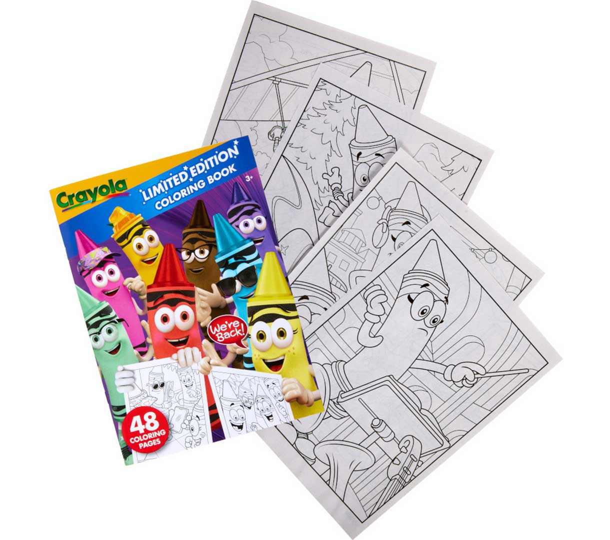 Limited Edition Coloring Book  48 pages. Front cover and select pages.
