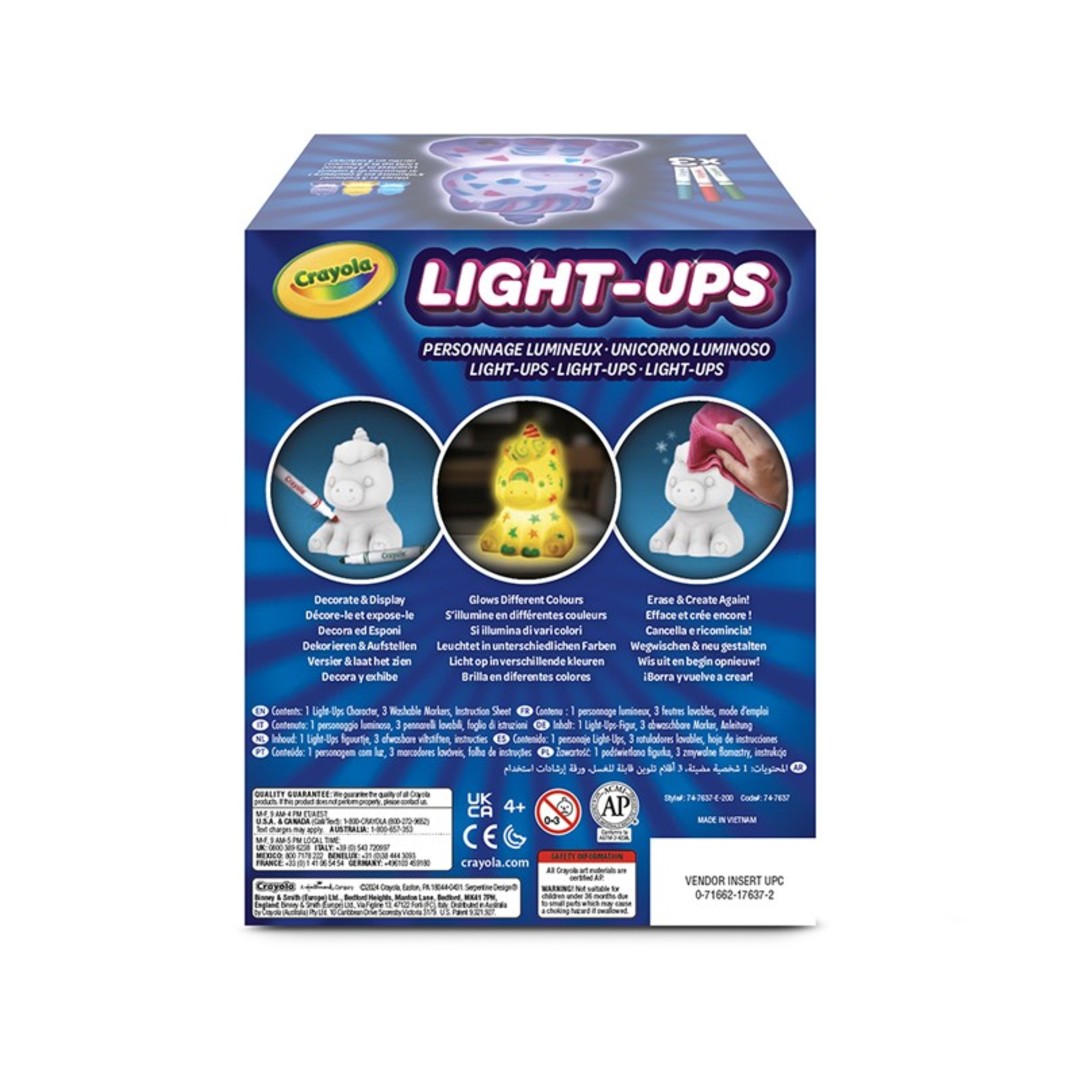 Lights Up lampade luminose - Unicorno / draghettoBack view