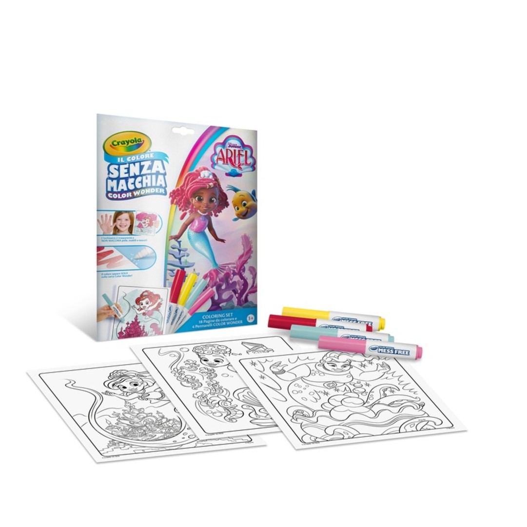 Color Wonder Coloring  Set - Disney ArielPackaging with contents
