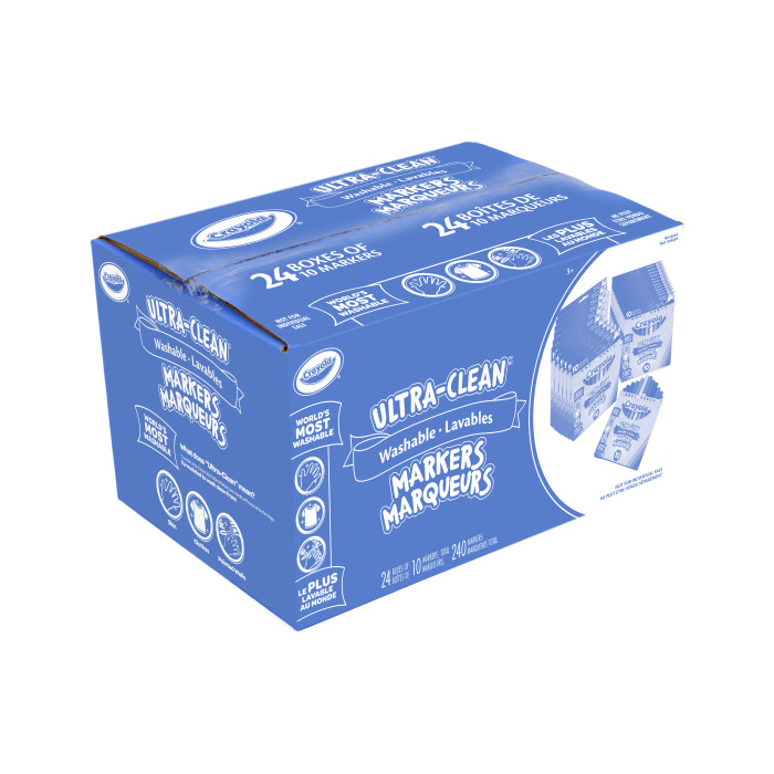 Ultra-Clean Broad Line Markers Bulk Pack - 24 Boxes of 10 MarkersSide view