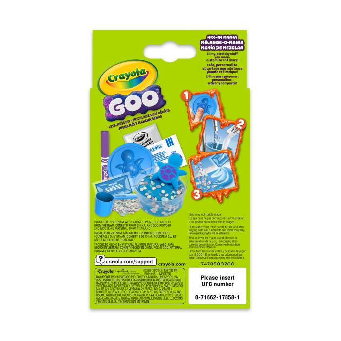 Goo Mix-In Mania Turtle PlaysetBack view