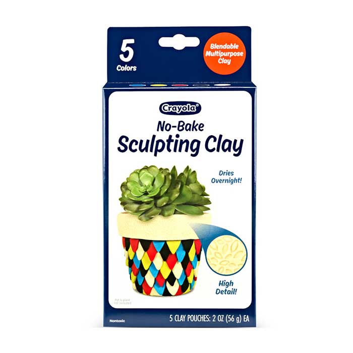 Crayola No-Bake Sculpting Clay for Adults - 5 Colors