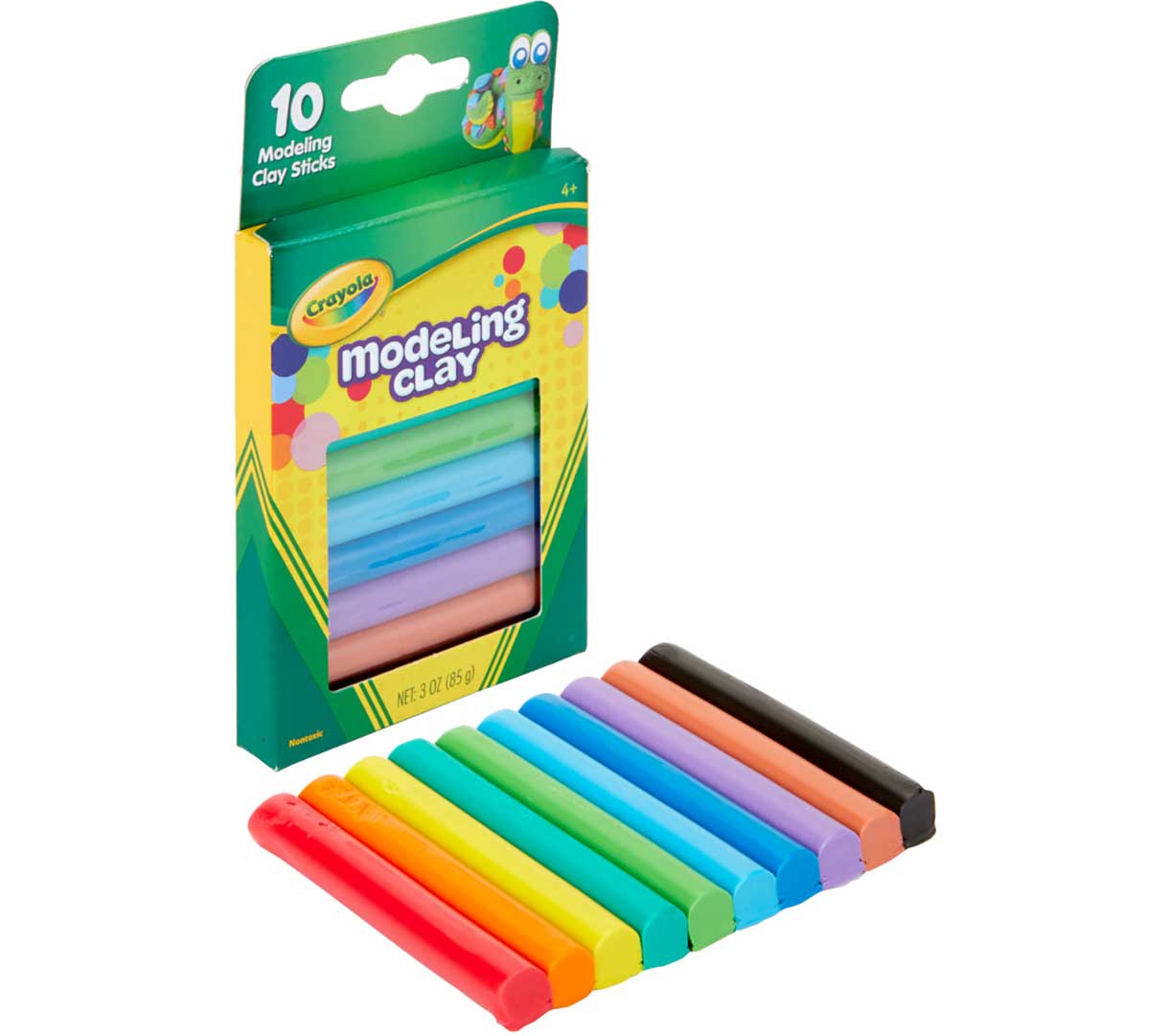 Modeling Clay Sticks 10 count packaging and contents