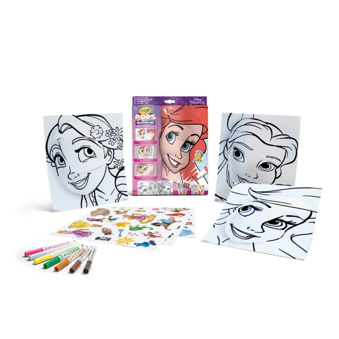 POPS Set attivit 3D - Disney PrincessPackaging with contents