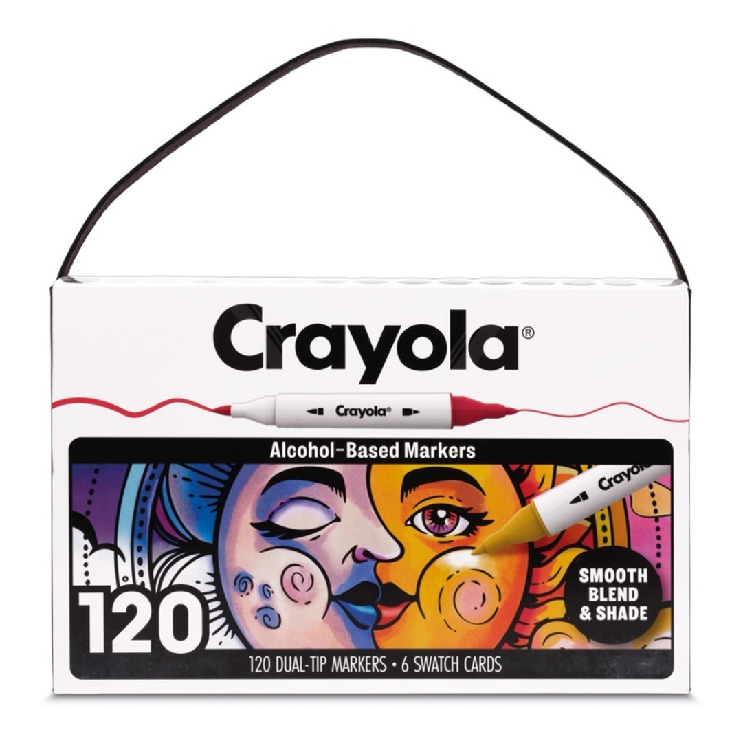 Crayola All Grown Up - Pennarelli a base alcolica doppia punta - 120 pzFront view