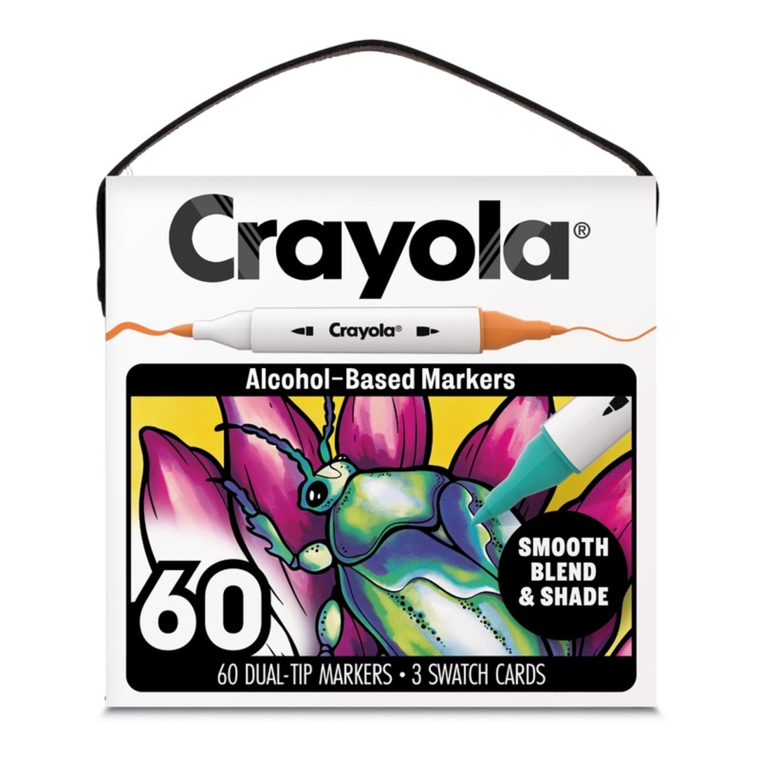 Crayola All Grown Up - Pennarelli a base alcolica doppia punta  - 60 pzFront view