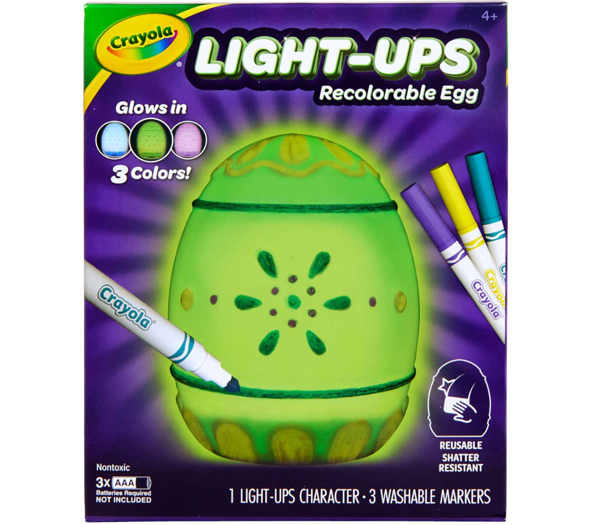 Lights-Up Egg front view