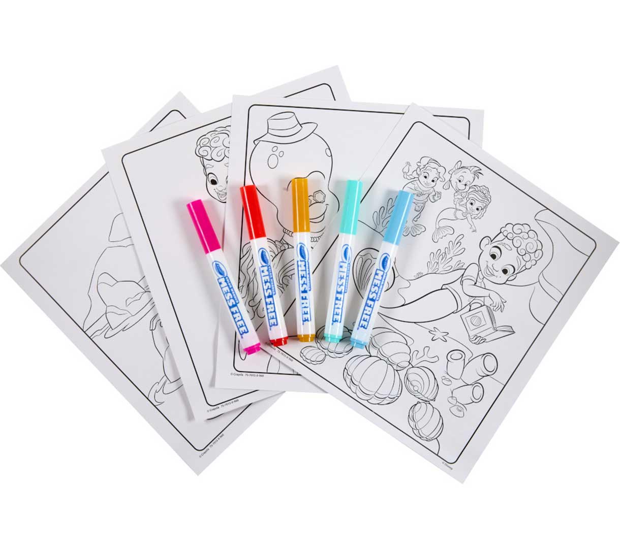 Color Wonder Mess Free Ariel Coloring Pages & Markers. markers and select coloring pages.