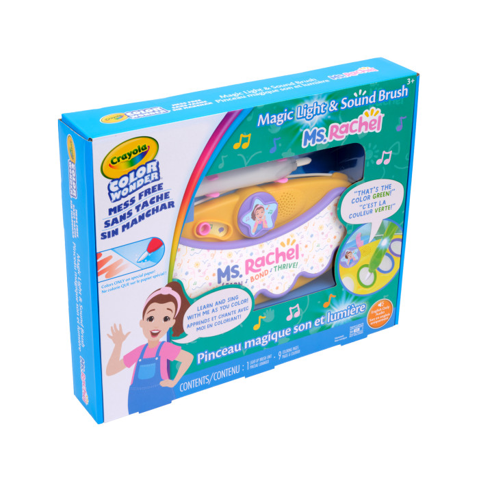 Color Wonder Ms. Rachel Magic Light Brush with SoundContents