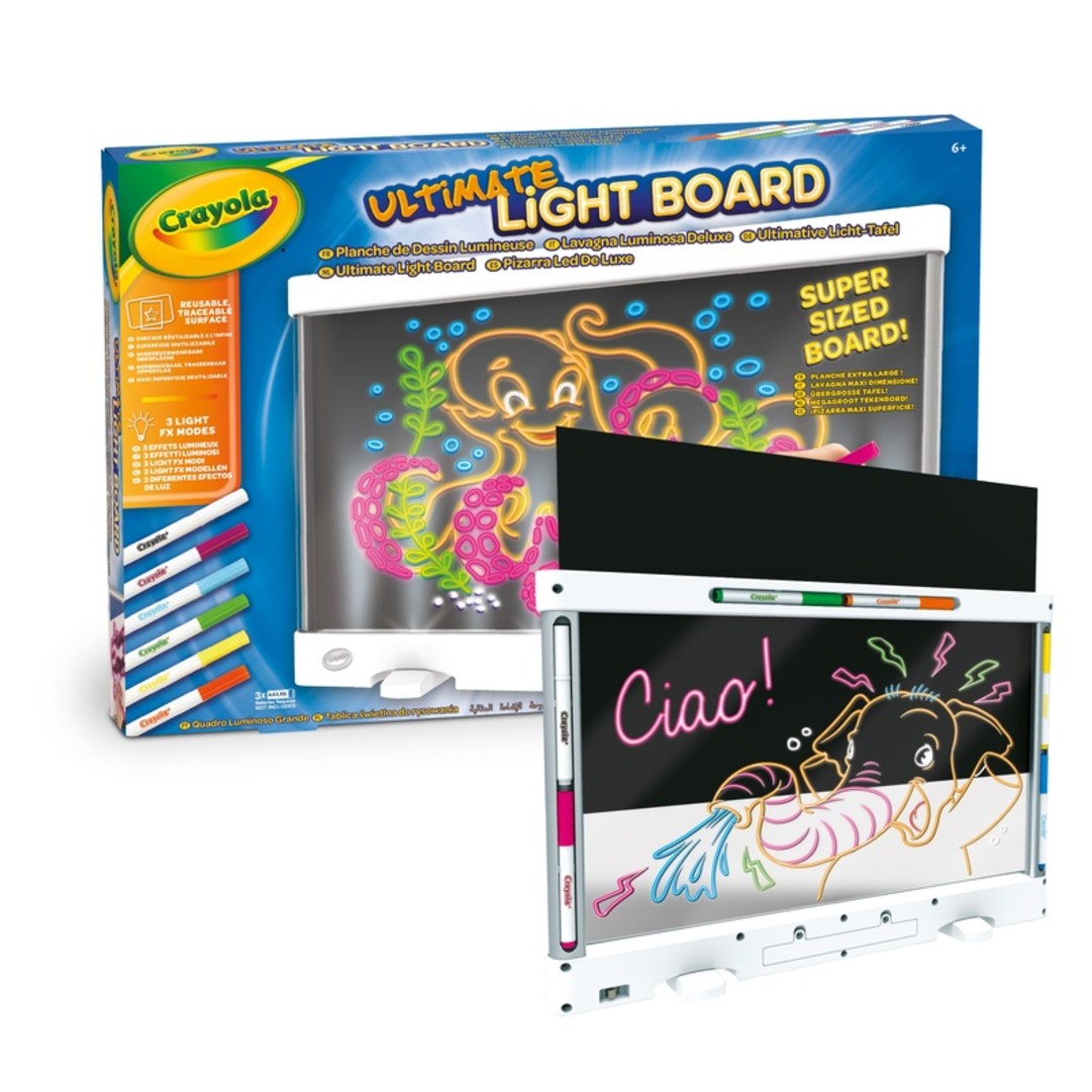 Lavagna Luminosa DeluxePackaging with contents