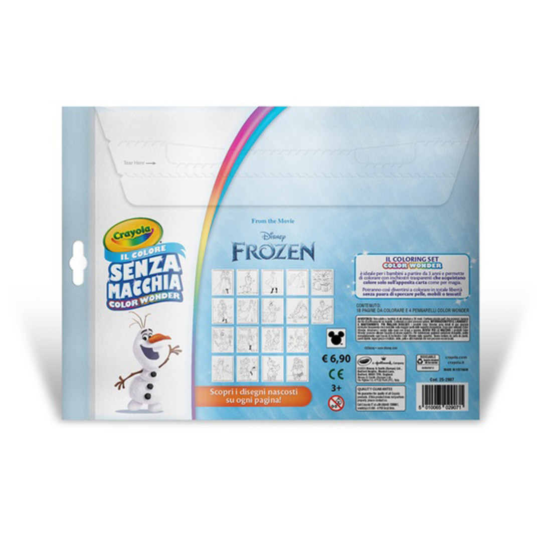 Color Wonder Coloring Set Disney - Disney Frozen 2Back view