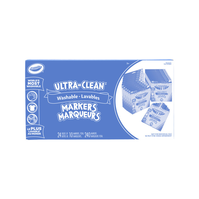 Ultra-Clean Broad Line Markers Bulk Pack - 24 Boxes of 10 MarkersFront view