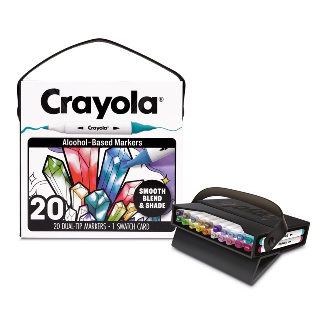 Crayola All Grown Up - Pennarelli a base alcolica doppia punta- 20 pzContents