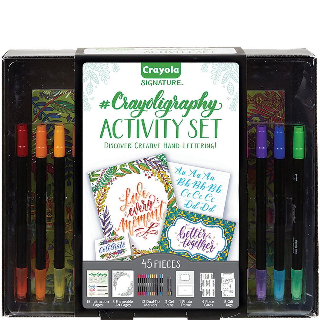 Signature™ - Crayoligraphy Calligraphy Art Set Front view