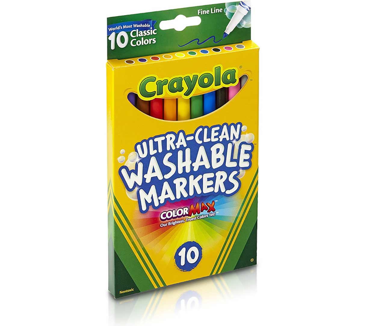Back to School Supplies Bundle. Washable Fine Line Markers front view.