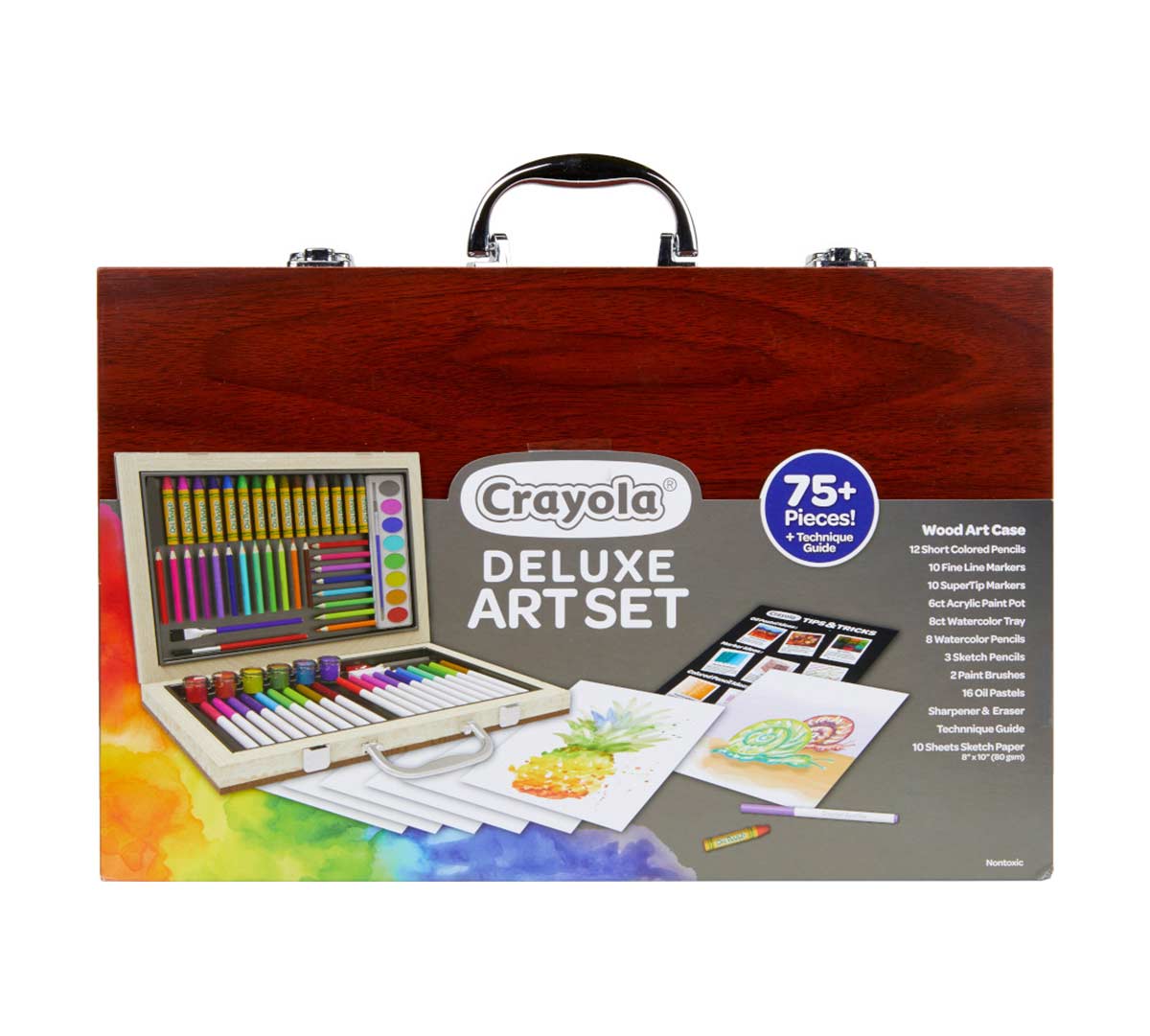 Crayola Wooden Art Set, Over 75 Pieces