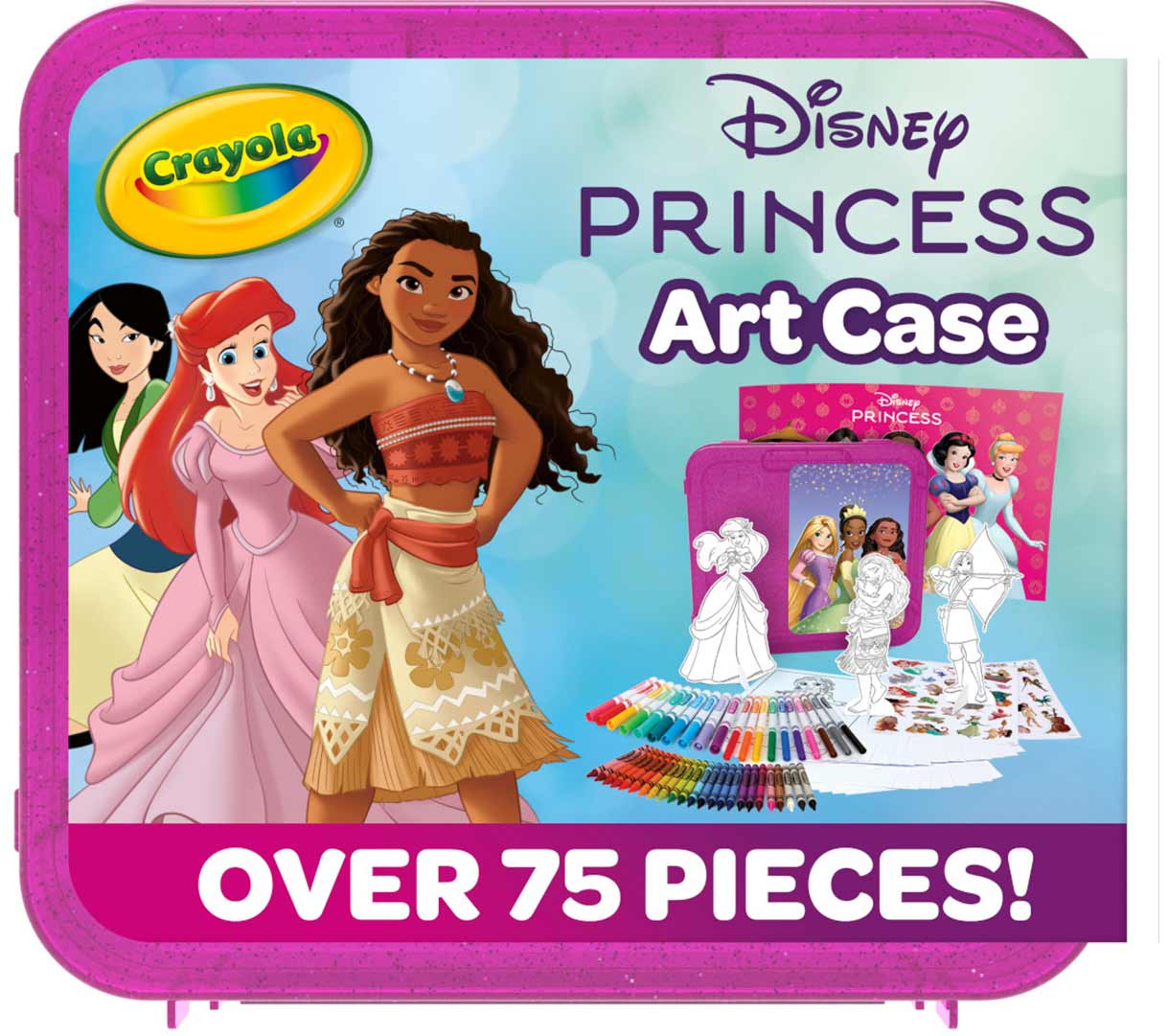 Disney Princess Art Case front view.