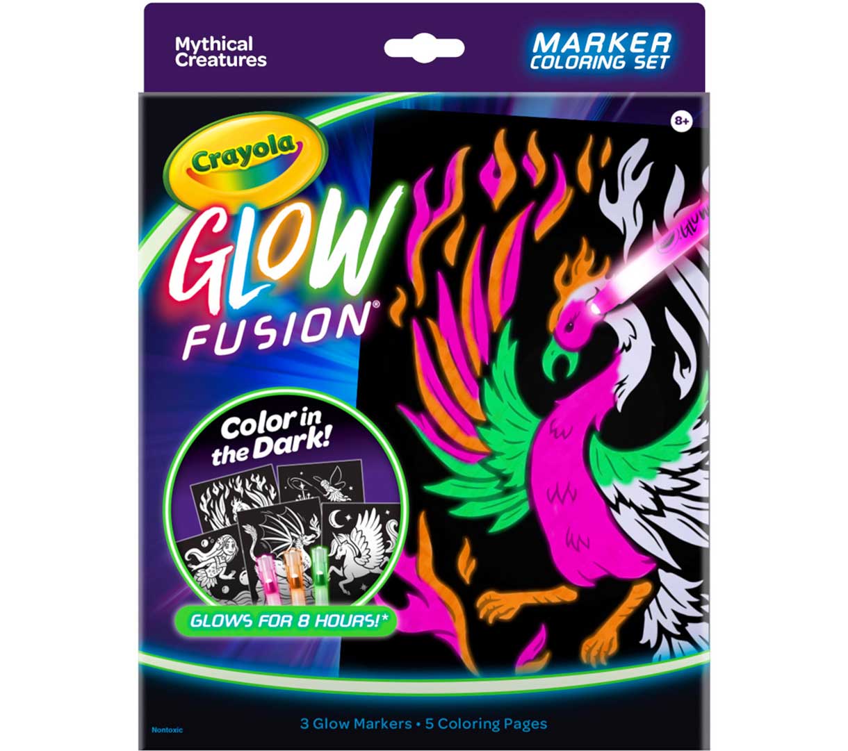 Glow Fusion - Mythical Creatures front view.