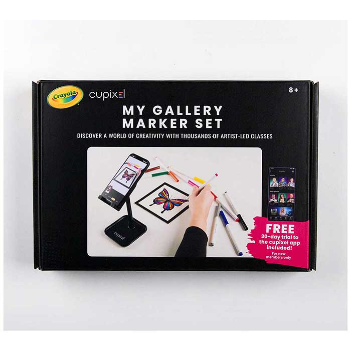 Crayola x Cupixel My Gallery Art Set, front view.