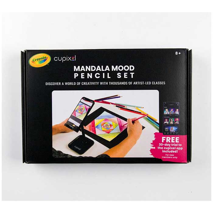 Crayola x Cupixel Mood Mandela Art Set front view.