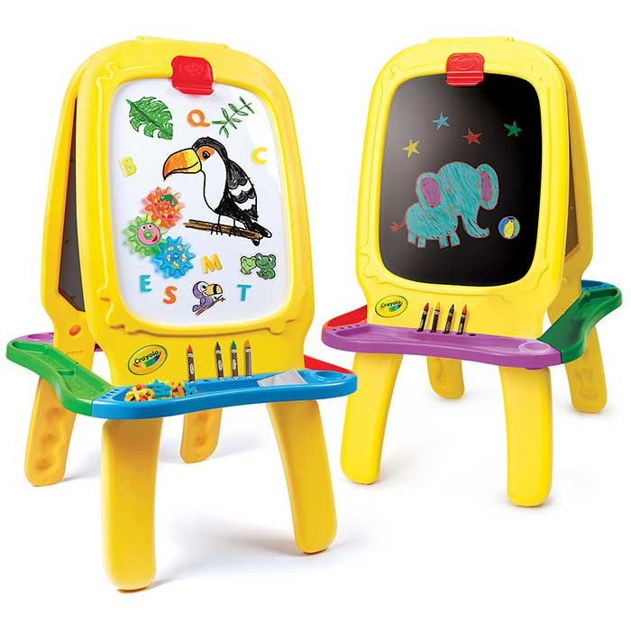 Deluxe Magnetic Double-Sided Easel. two easels.