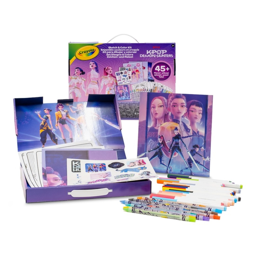 K-Pop Demon Hunterss Demon Hunters - Kit disegna e colora Contents