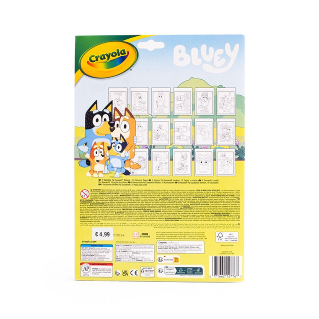 Album colora con i numeri - BlueyBack view