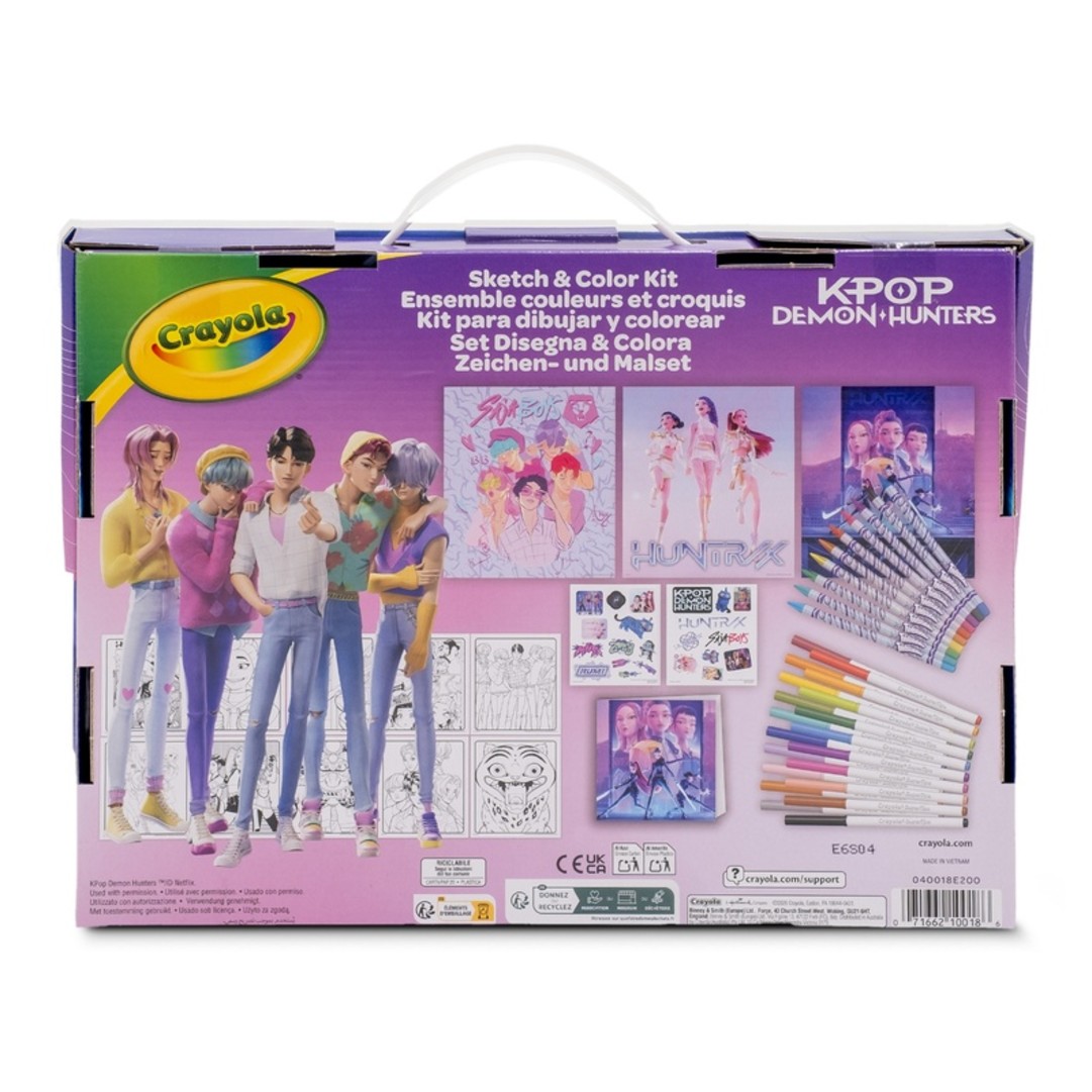 K-Pop Demon Hunterss Demon Hunters - Kit disegna e colora Back view