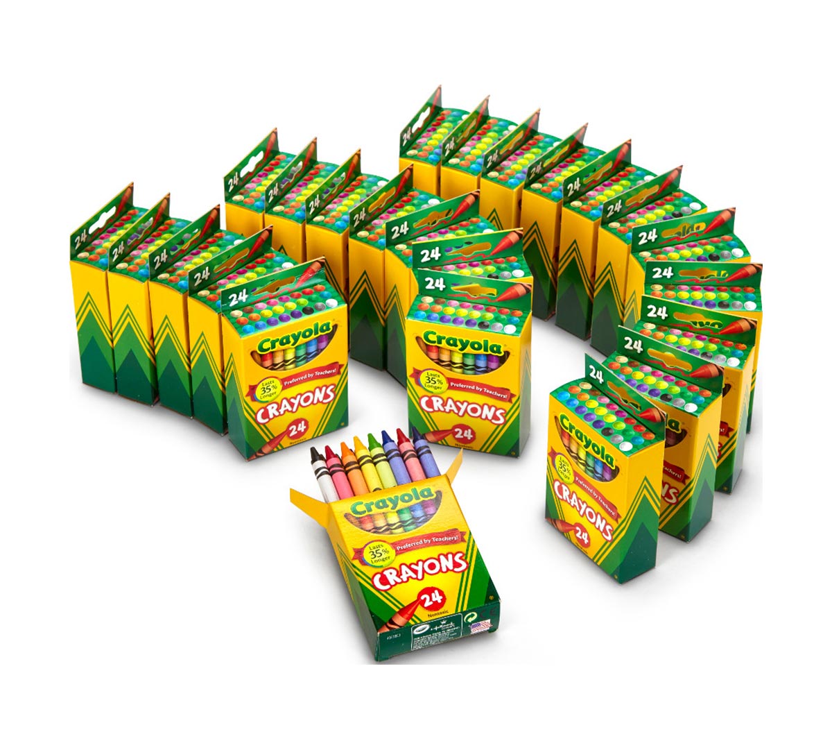 特別価格[クレヨラ]Crayola 24 Count Box of Crayons NonToxic Color Coloring School Supplies 52-3024-9 [並行輸入品]並行輸入 : (2 Packs of 24) - Crayola Crayons 24 ct (Pack of 2