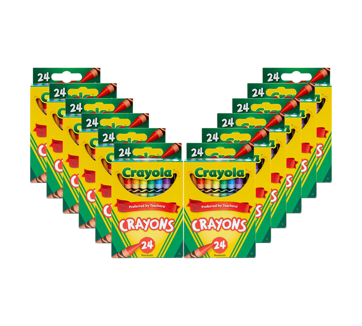 12 box classpack of 24 count crayons.  12 individual boxes.