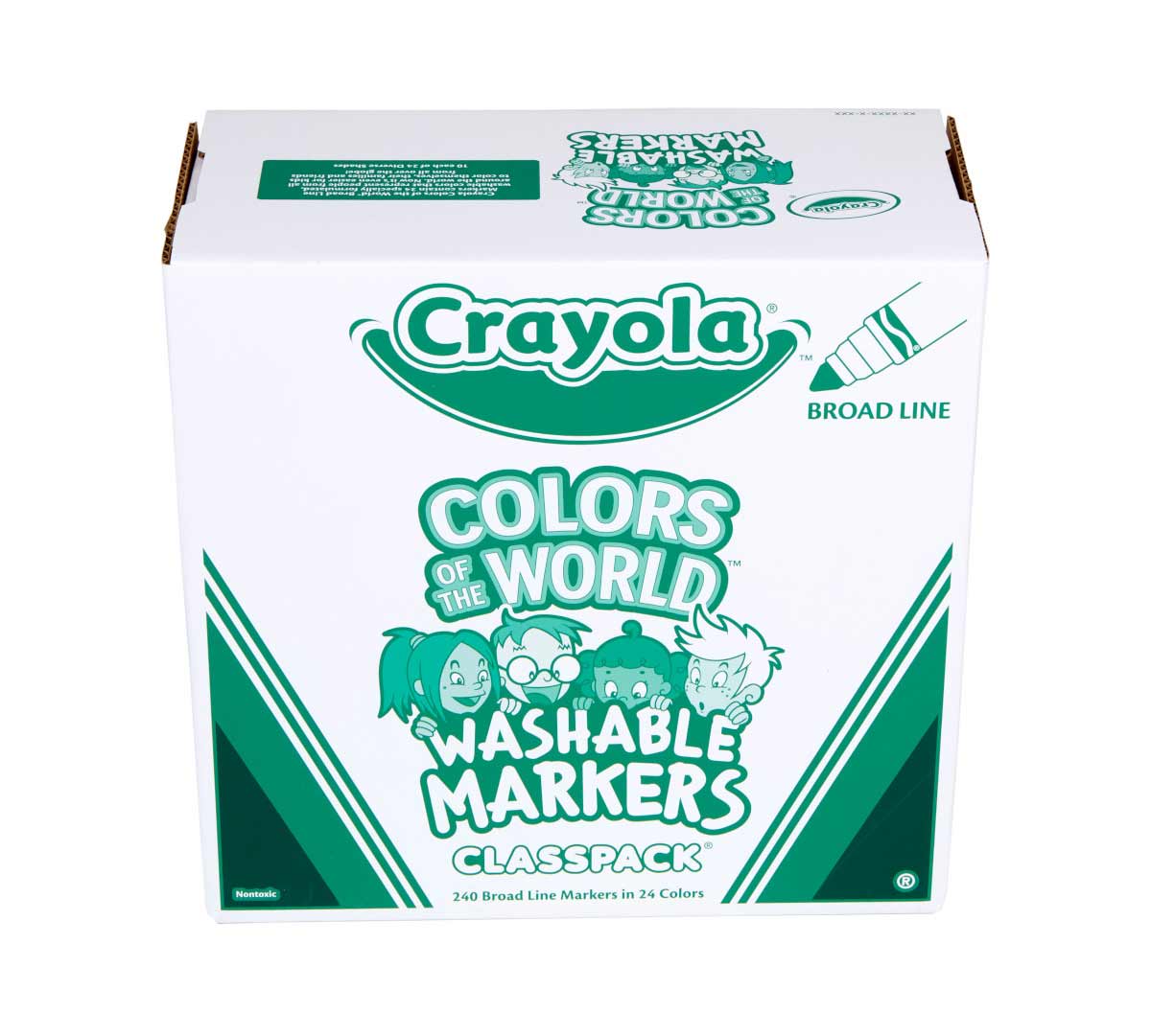 Colors-of-the-World Markers Classpack 240count front view