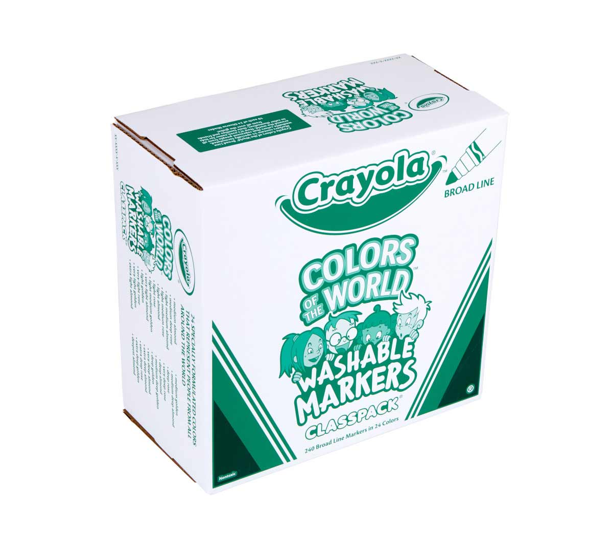 Colors-of-the-World Markers Classpack 240count left view