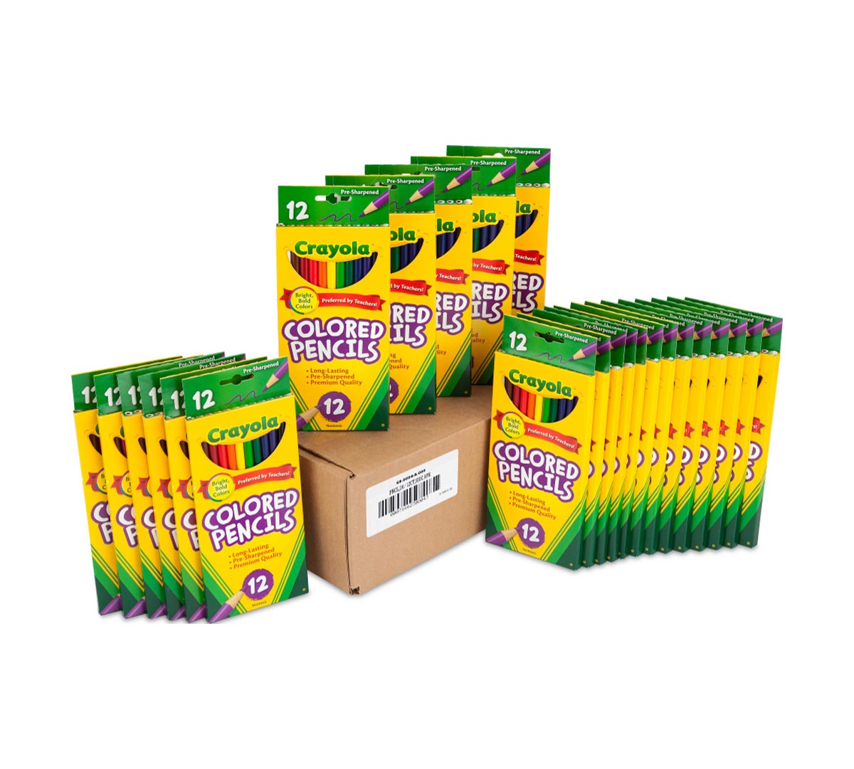 12 ct Long Colored Pencils  24 boxes per case product included