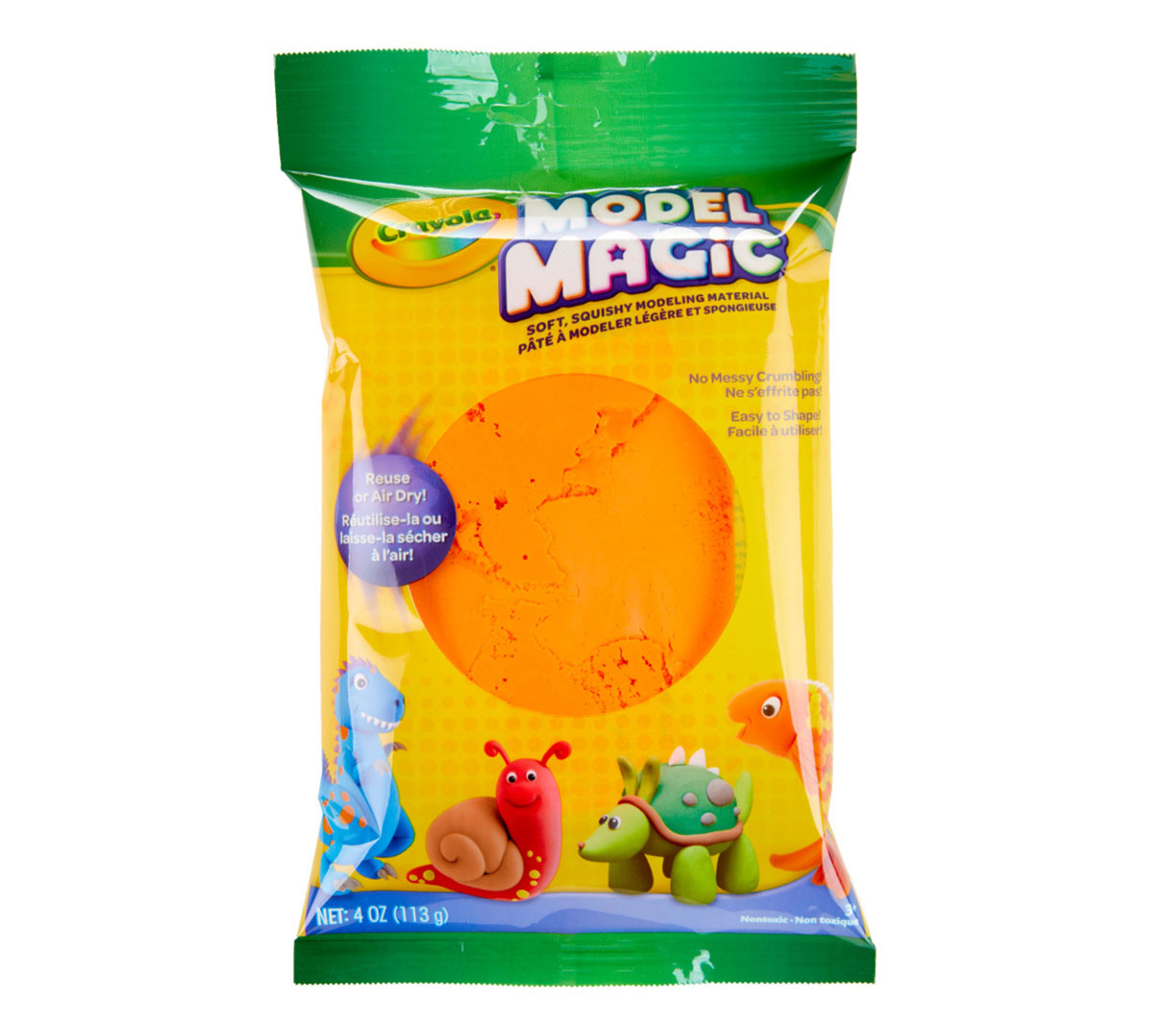 Paquete de 4 onzas Model Magic- Naranja